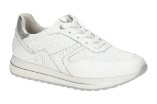 Gabor 86.336.50 DAVOS Damen Sneaker Wei? Silber H-Weite