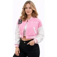 Worldclassca Collegejacke Worldclassca Damen Crop Collegejacke Übergangsjacke Bomberjacke