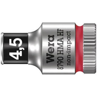 Wera 8790 HMA HF Zyklop-Steckschlüsseleinsatz mit 1/4"-Antrieb mit Haltefunktion Rot - 05003718001