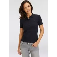 Tommy Hilfiger Poloshirt 1985 SLIM PIQUE POLO SHORT SLEEVE mit Tommy Hilfiger Logo-Flag