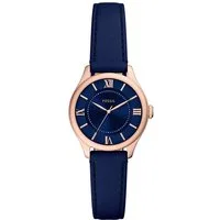 Fossil Quarzuhr Gilmore ES5424, Armbanduhr, Damenuhr, Lederarmband, analog