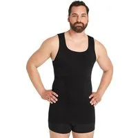 FINN Design Shapinghemd mit extra starker Kompression - Seamless Tank Top Herren ohne Nähte Starker Body-Shaper für einen flacheren Bauch