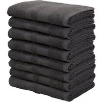 OTTO home Handtücher Vanessa, 8 Handtücher, 50x100cm, in Standard- und Premium-Qualität, Walkfrottee (Set, 8-St), Handtücher mit Bordüre, 100% Baumwolle, einfarbig, weich