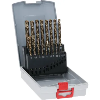 Bosch Metallbohrer-Set HSS-Co (Cobalt-Legierung), ProBox, 19-teilig, DIN 338, 1-10 mm - 2608587014