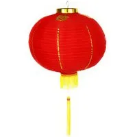 Yudu Hängedekoration Lampion Dekolampion Fengshui Draht & Seide Fransen rund Asia