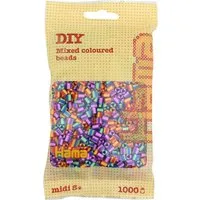 Hama Bügelperlen Hama Bügelperlen – Mix 92 gestreift, Midi 5 mm (1000 Stk)