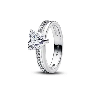 Pandora Damenring Classic Stone 193100C01-52