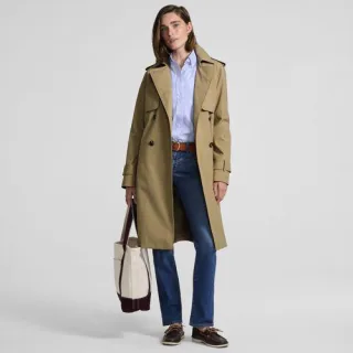 Wasserdichter Trenchcoat für Damen, Damen, size: regular, Braun, Polyester, by Lands' End