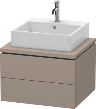 Duravit L-Cube Konsolenwaschtischunterbau wandhängend Basalt Matt 620x547x400 mm - LC581504343 LC581504343