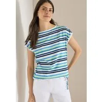 CECIL Rundhalsshirt im Streifendesign