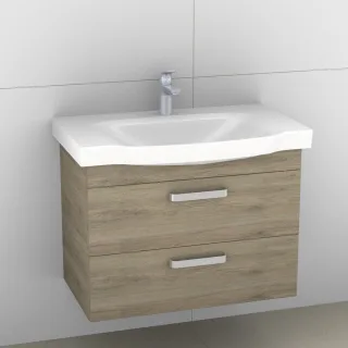 Artiqua 414 Waschtischunterschrank für Sentique 514280 Sanremo Eiche quer NB, 414-WU2L-V02-7145-428 414-WU2L-V02-7145-428