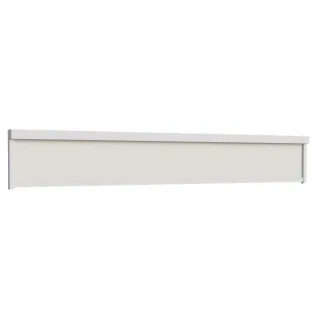 Außenrollo 400 cm breit, Eckig 90°, Verkehrsweiß RAL 9016, 4000 x 600 mm, lichtdurchlässig mit Basic-Antrieb, individuell konfigurieren
