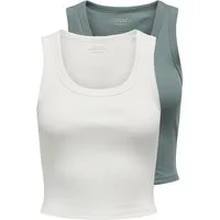 ONLY Shirttop ONLEasy (2-tlg) Plain/ohne Details