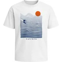 Neverless Oversize-Shirt Herren T-Shirt - with the flow - Printshirt Oversized Relaxed Fit mit Print