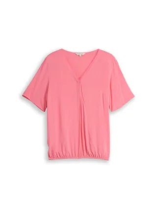 Tom Tailor - Plus Size - Bluse aus Viskose soft fuchsia pink - Gr. - 50