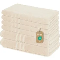 Lavea Handtuch Set Elena, Duschtücher, Handtücher, Gästetücher, Waschhandschuhe, 100% Baumwolle (Set, 6-St), Frottierserie, weich & saugstark, pflegeleicht, 500 g/m² Frottier
