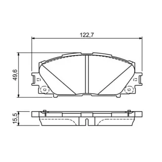Bosch Bremsbel?ge vorne Toyota Prius 1,8