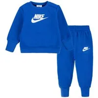 Nike Sportswear Jogginganzug NKN SUSTAINABLE CREW SET (Set, 2-tlg), für Babys, mit Druckknöpfen an der Schulter, aus Polyester, unifarben
