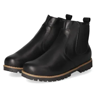 Andrea Conti Chelsea Boots  Schwarz - Gr. 37 -  Leder und Textil
