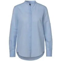 BOSS ORANGE Klassische Bluse Befelize Premium Damenmode Chambray Qualität, Stehkragen
