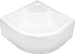Neuesbad Halbrunde Duschwanne, Acryl, 80 cm NB1DEKTD042B1