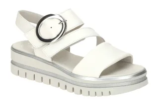 Gabor 64.627.20 Damen Sandalette Wei? - l-a-t-t-e extra leicht & flexibel