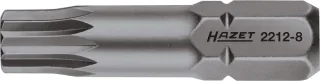 HAZET Bit Sechskant 8 (5/16 Zoll) Innen Vielzahn Profil XZN - 2212-8