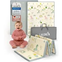 Laleni Spielmatte Krabbelmatte Baby, wasserdichte Spielmatte faltbar - Indoor & Outdoor, isolierende Spielmatte Kinder - weich & schützt vor kaltem Untergrund