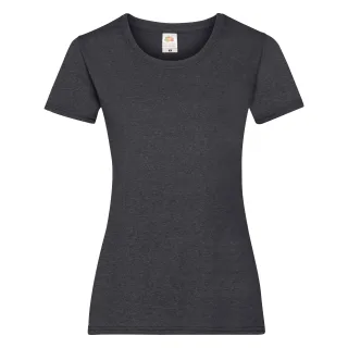 Fruit Of The Loom Damen/Damen Lady-Fit Valueweight Kurzarm-T-Shirt (5er Pack) (Dark Heather)