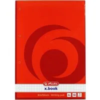 Herlitz Collegeblock Briefblock x.book DIN A4 kariert