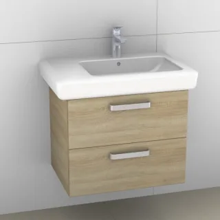 Artiqua 413 Waschtischunterschrank für IT! 122970 Castello Eiche quer NB, 413-WU2L-K111-7136-426 413-WU2L-K111-7136-426