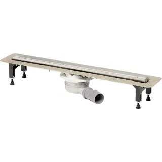 Viega Advantix Duschrinne 753207 750 mm, Edelstahl, mit Ablauf DN40 drehbar