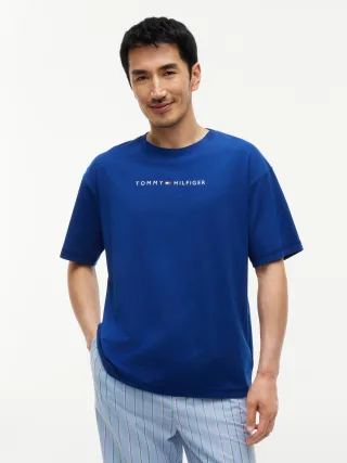 SS TEE CONT. LOGO Opulent Blue - Gr. - M