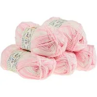 Alize 5 x 100g Strickgarn ALIZE Baby Best Batik Antipilling Häkelwolle, 240 m (Sparpaket), 6660