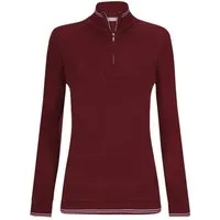 Felix Hardy Stehkragenpullover Strickpullover mit halbem Reißverschluss