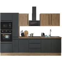 KOCHSTATION Küchenzeile Florida, Breite 300 cm, wahlweise mit E-Geräten,Softclose für Türen/Schubkästen