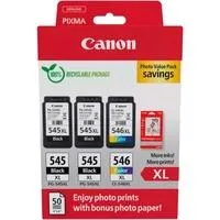 Tinte Photo Value Pack 2x PG-545XL/CL-546XL inkl. 50 Blatt 10x15 Fotopapier