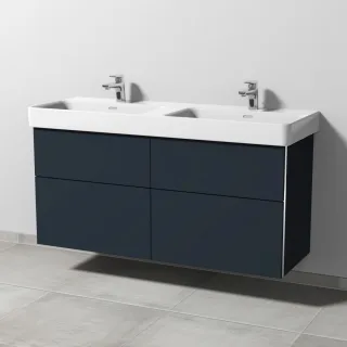 Sanipa 3way Waschtischunterbau zu Laufen Pro S Waschtisch mit 4 Auszügen, Marine-Matt BP7711R