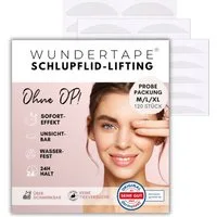 WUNDERTAPE Augenlid-Tape Wundertape Schlupflider Stripes für Augenlid-Lifting ohne OP (Packung, 120-St) unsichtbar, Schlupflid Tape, Schlupflider Stripes unsichtbar