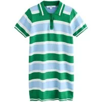 Next Strickkleid Kurzärmeliges, weiches Mini-Polokleid aus Strick (1-tlg)