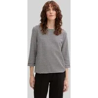 TOM TAILOR 3/4-Arm-Shirt T-Shirt (im Einserpack) Langarmshirt mit Knopf-Details