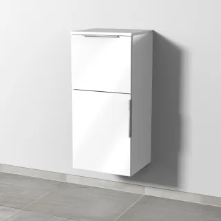 Sanipa 3way Mittelschrank mit 1 Tür und 1 Auszug, Weiß-Glanz, UF12878 UF12878