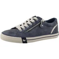 Mustang Shoes Winona Sneaker Freizeitschuh, Halbschuh, Schnürer mit Besatz im Animal-Look