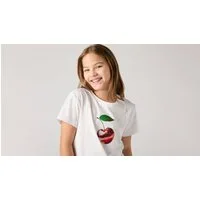 Levi's® Kids T-Shirt LVG DISCO CHERRY SS TEE for Girls, mit Frontprint