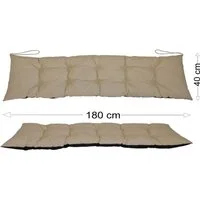 Rattani Polsterauflage Polster Kissen für Gartenbank Gartenmöbel 180 x 40 cm, (1 Stück, Sitz oder Rückenkissen), Unterseite Wasserabweisend . Oberseite in vielen Farben .