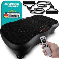 Miweba Sports Vibrationsplatte MV150 Vibrationsplatte für Ganzkörpertraining 5 Jahre Garantie, 150 W, 120 Intensitätsstufen, (Vibrationsplatte, Vibrationsplatte zum abnehmen, Vibrationsplatte für Ganzkörpertraining, Miweba Sports Vibrationsplatte MV1