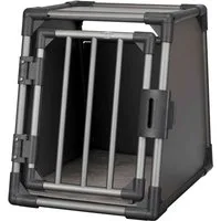 TRIXIE Tiertransportbox Transportbox, Aluminium - grafit - 48 × 56 × 61 cm