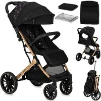 MoMi Kinder-Buggy Estelle Dakar, Einhand-Faltsystem mit Trolley-Funktion & 4-Rad-Federung