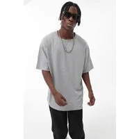 OSSY HOMER T-Shirt Basic Oversized T-Shirt mit Rundhals-Ausschnitt (1-tlg) aus Baumwolle, mit Rundhalsausschnitt