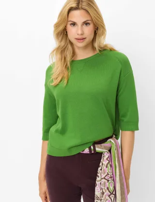 Brax Damen Pullover Style NIA leaf green, grün, Gr. 40